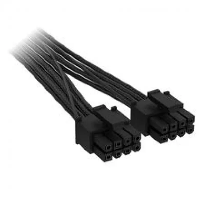 Corsair premium klases pīts 2x 8-Pin to 12V-2x6-Cable, for Type-4-Power Supply - melna