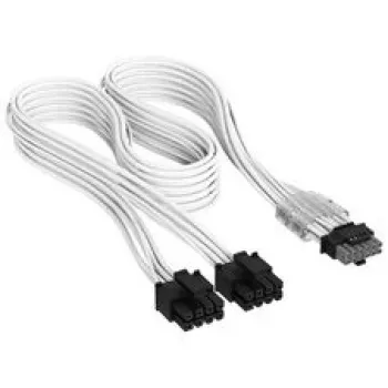 Corsair premium klases pīts 2x 8-Pin to 12V-2x6-Cable, for Type-4-Power Supply - White