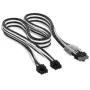 Corsair premium klases pīts 2x 8-Pin to 12V-2x6-Cable, Type-5 barošanas blokam - Melns/White