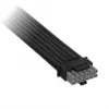 Corsair premium klases pīts 12V-2x6 uz 2x 6+2-Pin-PCIe kabelis, universāls - melns