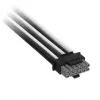 Corsair premium klases pīts 12V-2x6 to 2x 6+2-Pin-PCIe kabelis, Universal - Melns/Balts