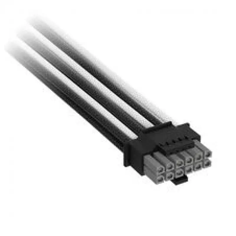 Corsair premium klases pīts 12V-2x6 to 2x 6+2-Pin-PCIe kabelis, Universal - Melns/Balts