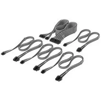 Corsair premium klases pīts DC kabelis Starter Kit, Type-5 barošanas blokam - Melns/White