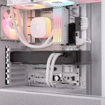 Corsair premium klases pīts 24-Pin-ATX kabelis, Gen 5, Type-5 barošanas blokam - Balts