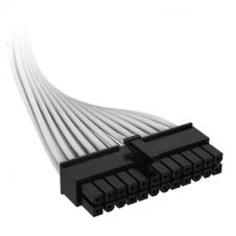 Corsair premium klases pīts 24-Pin-ATX kabelis, Gen 5, Type-5 barošanas blokam - Balts