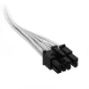 Corsair premium klases pīts 6+2-Pin-PCIe kabelis, Type-5 barošanas blokam - White