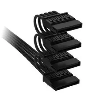 Corsair Premium apvalkotais 4x SATA barošanas kabelis, Type-5 barošanas blokam — melns