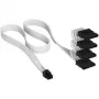 Corsair premium klases pīts 4x SATA-Power kabelis, Type-5 barošanas blokam - White