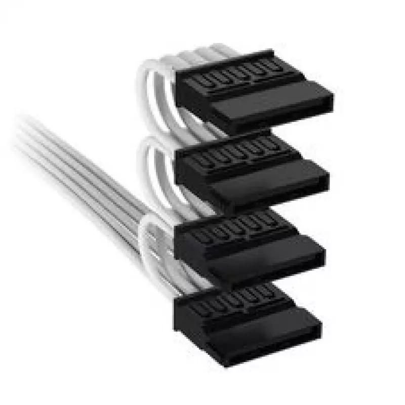 Corsair premium klases pīts 4x SATA-Power kabelis, Type-5 barošanas blokam - White