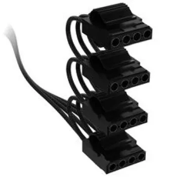 Corsair premium klases pīts 4x 4-Pin-Molex-Cable, Type-5 barošanas blokam - Melns