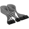 Corsair kabeļu komplekts, Type 4, DC kabelis Starter Kit, individuāli apvilkts - melns / balts