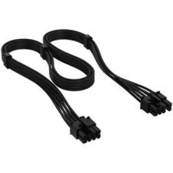 Corsair kabelis, Type 4, PCIe barošanas savienotājs, 8 kontaktu (6+2), 650 mm, individuāli pīts - melns