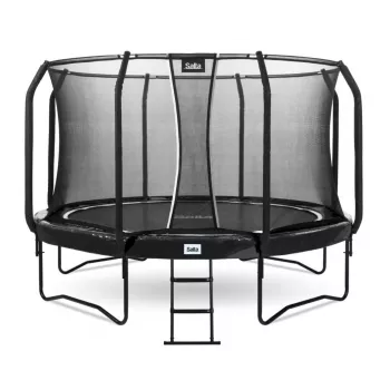 Batuts Salta First Class apaļš 366 cm, fitnesa batuts, melns, modelis 5373A