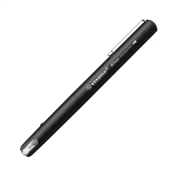 Fineliner pildspalva Stabilo dr!ver 1088/41 — zila tinte, 0,4 mm līnija, melns korpuss