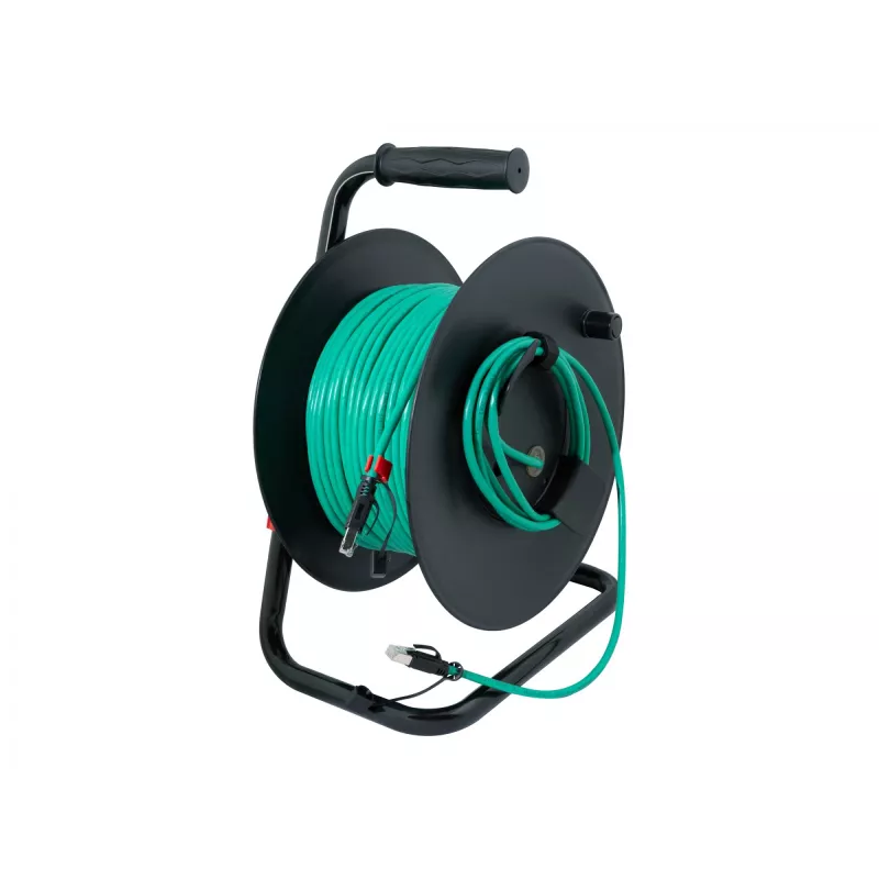 Logilink tīkla kabeļa spole zaļa CAT 6A S/FTP, 80 m | CQ3080S