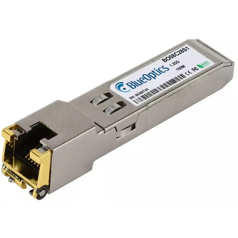 SFP Copper raiduztvērējs BlueOptics 61494-BO, 1× RJ45, 1250 Mbit/s, 100 m, saderīgs ar Lancom