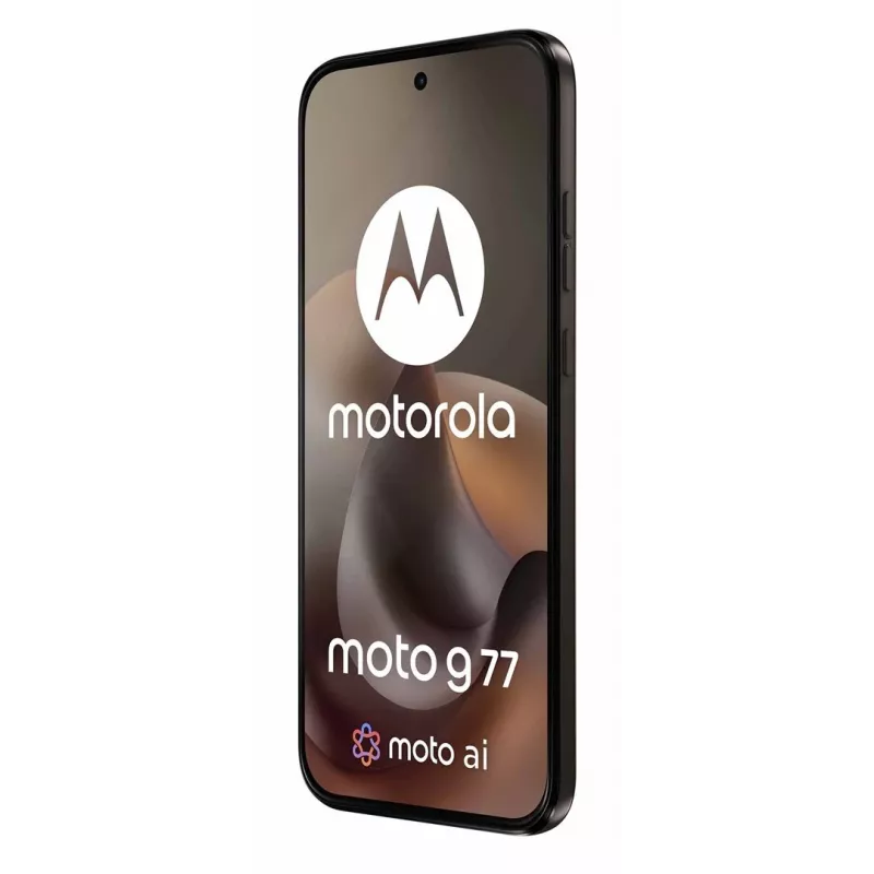 Viedtālrunis Motorola G77 5G — 12 GB RAM, 256 GB, 6,78 collas 120 Hz pOLED, Dimensity 6400, 108+8 MP, NFC, IP64