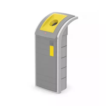Atkritumu tvertne Hailo ProfiLine WSB Design Plus XXXL — taisnstūrveida ABS pelēka, platums 500 mm, dziļums 470 mm, augstums 110 mm