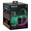 Vadu USB spēļu austiņas DEFENDER GOTHIC RGB ar mikrofonu, melnas