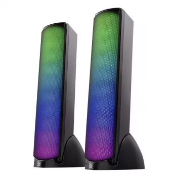 Galda skaļruņi DEFENDER SKYPULSE 2.0, Bluetooth, USB, 10W, RGB apgaismojums