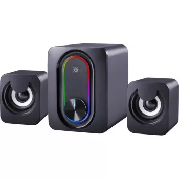 DEFENDER 2.1 datora skaļruņi G14 — 11 W, USB barošana, Bluetooth, RGB LED