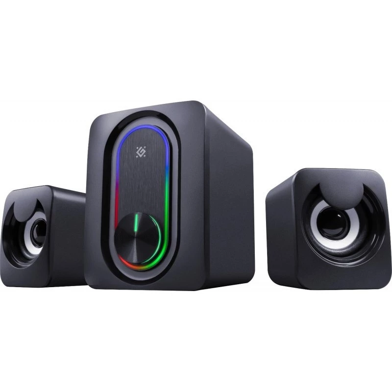 DEFENDER 2.1 datora skaļruņi G14 — 11 W, USB barošana, Bluetooth, RGB LED