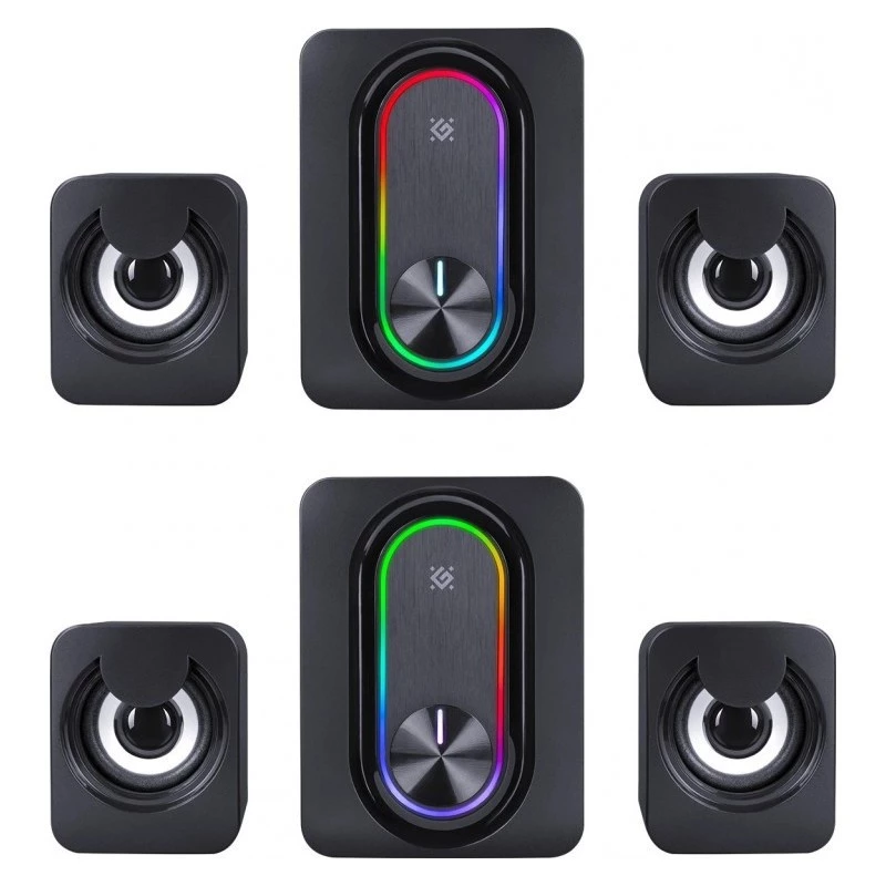 DEFENDER 2.1 datora skaļruņi G14 — 11 W, USB barošana, Bluetooth, RGB LED