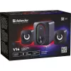 DEFENDER 2.1 datora skaļruņi G14 — 11 W, USB barošana, Bluetooth, RGB LED