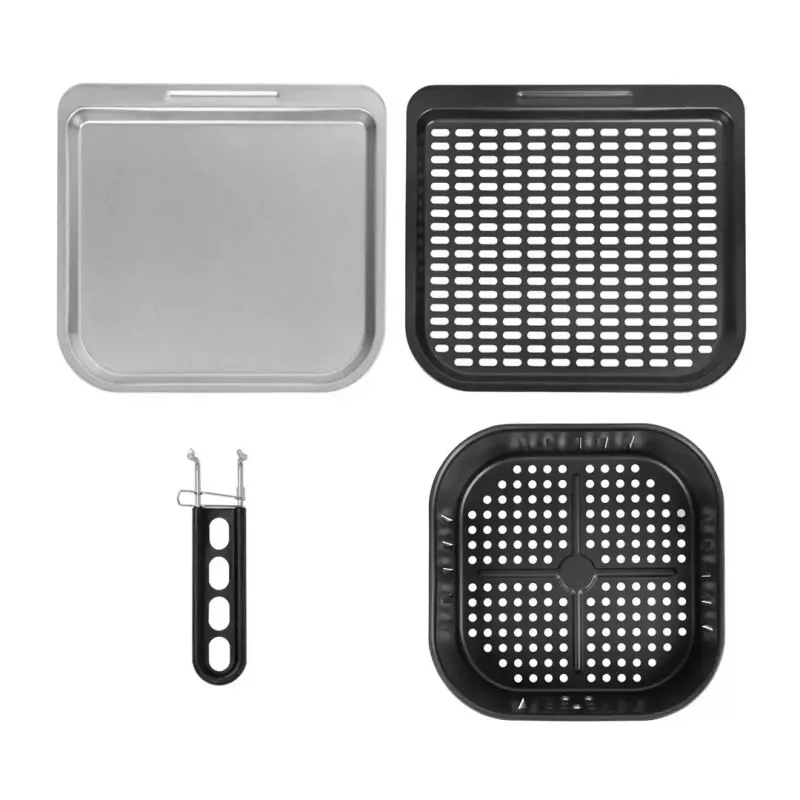 Gaisa cepeškrāsns GreenBlue GB950 1800W, 10 L tilpums, 8 programmas, skāriena panelis, taimeris, melna