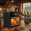 Gaisa cepeškrāsns GreenBlue GB950 1800W, 10 L tilpums, 8 programmas, skāriena panelis, taimeris, melna