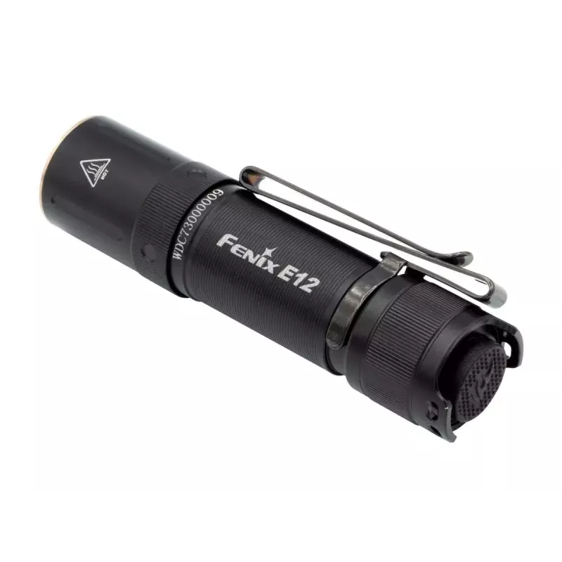 Rokas lukturītis Fenix E12 V2.0 melns LED alumīnijs IP68 50000h