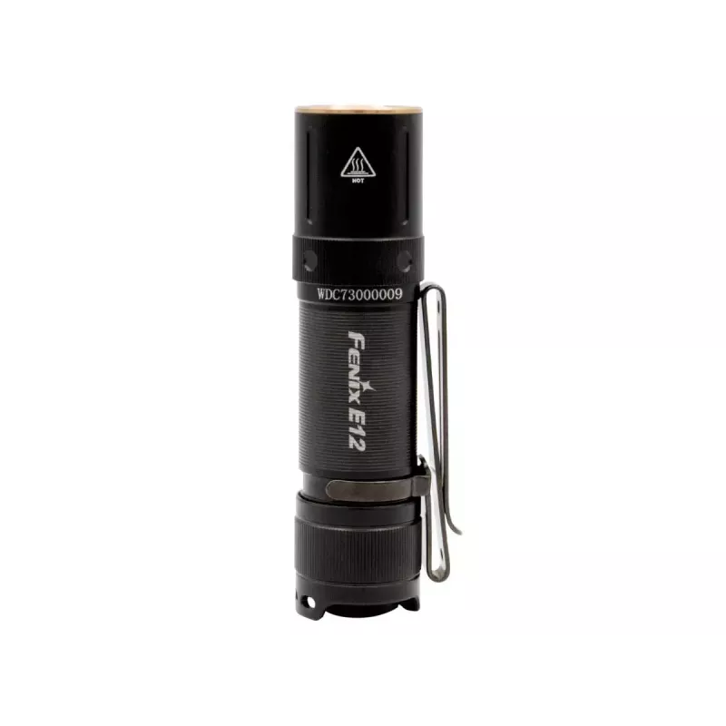 Rokas lukturītis Fenix E12 V2.0 melns LED alumīnijs IP68 50000h
