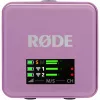 Bezvadu lavaljera mikrofonu sistēma Rode Wireless Go III liliowy 2,4 GHz, kompakta konstrukcija