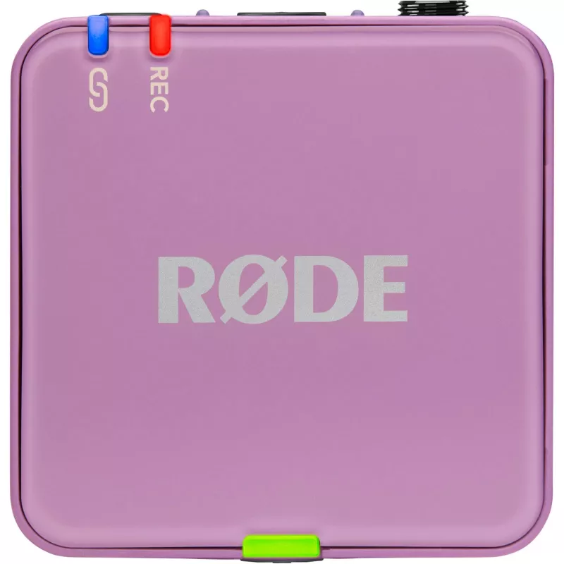 Bezvadu lavaljera mikrofonu sistēma Rode Wireless Go III liliowy 2,4 GHz, kompakta konstrukcija