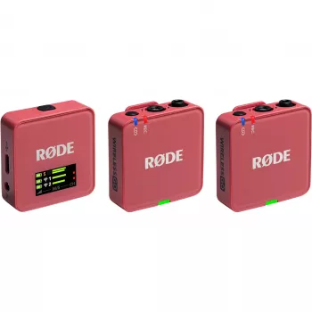 Bezvadu mikrofons Rode Wireless Go III Pink — kompakta 2,4 GHz pārraide, modelis WIGOGEN3ROS