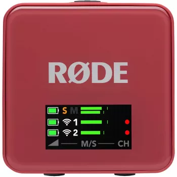 Bezvadu mikrofons Rode Wireless Go III Pink — kompakta 2,4 GHz pārraide, modelis WIGOGEN3ROS