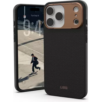 UAG Urban Armor Gear FIBR ARMR MagSafe futrālis | Apple iPhone 17 Pro Max | kevlar graphite/bronze | 114554113985 (114554113985)