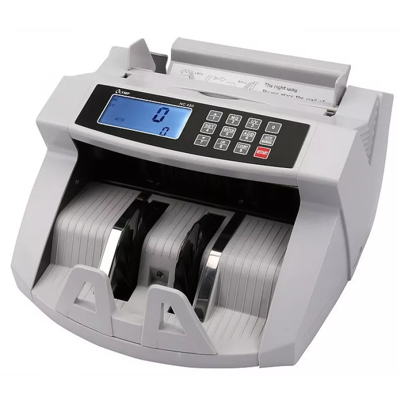 Banknošu skaitīšanas iekārta Olympia NC 450 — 5,1 kg, LCD, 230 V, 75 W, 247×185×306 mm