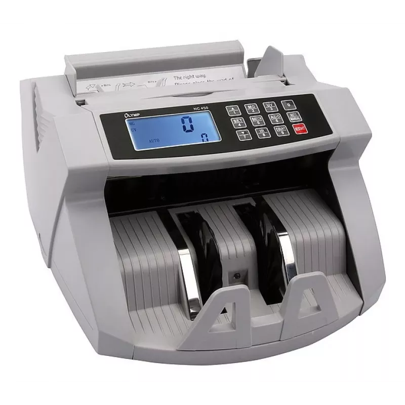 Banknošu skaitīšanas iekārta Olympia NC 450 — 5,1 kg, LCD, 230 V, 75 W, 247×185×306 mm