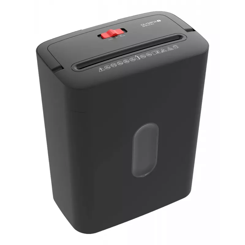 Papīra smalcinātājs Olympia PS 53 CC Pro — krustveida smalcināšana, 15 L grozs, 68 dB, melns