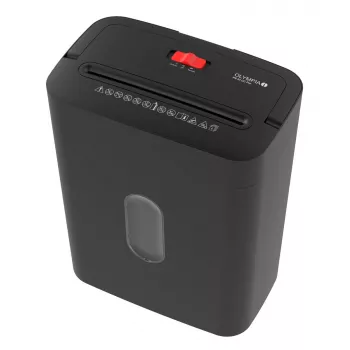 Papīra smalcinātājs Olympia PS 53 CC Pro — krustveida smalcināšana, 15 L grozs, 68 dB, melns