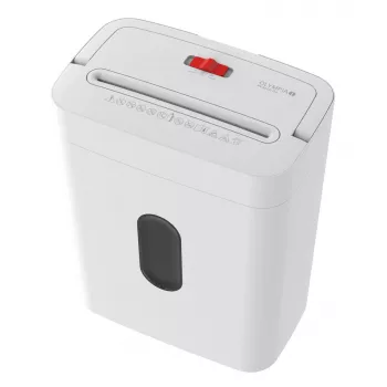 Papīra smalcinātājs Olympia PS 53 CC Pro — šķērsgriezuma, 15 L grozs, 68 dB, balts