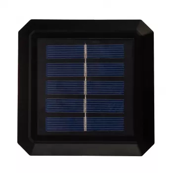 Saules LED staba gaismeklis GreenBlue GB128 WW, 3200K neitrāli balts, kupolveida kupols, 100x100mm, melns