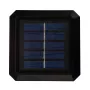 Saules LED staba gaismeklis GreenBlue GB128 WW, 3200K neitrāli balts, kupolveida kupols, 100x100mm, melns