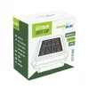 Saules LED staba gaismeklis GreenBlue GB128 WW, 3200K neitrāli balts, kupolveida kupols, 100x100mm, melns