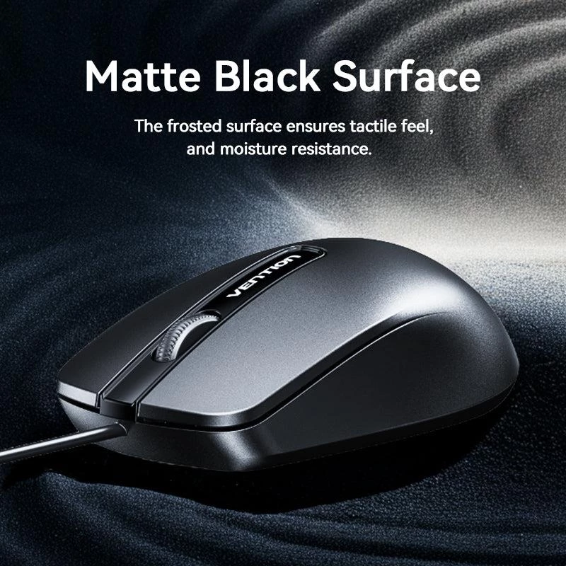 USB optiskā pele MELNA/KTABG Vention