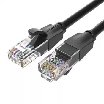 Tīkla kabelis UTP CAT6 Vention IBEBG RJ45 Ethernet 1000Mbps 1,5m Melns