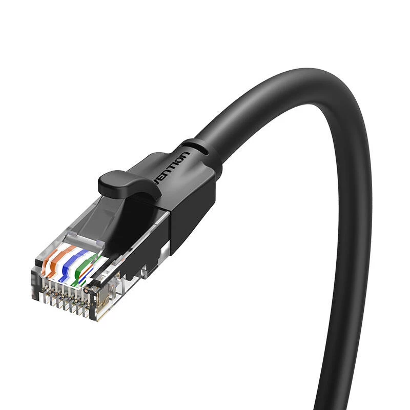 Tīkla kabelis UTP CAT6 Vention IBEBK RJ45 Ethernet 1000Mbps 8m (melns)