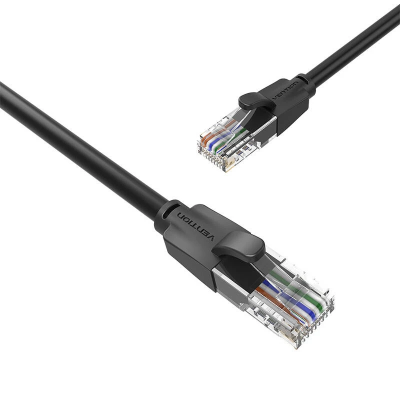 Tīkla kabelis UTP CAT6 Vention IBEBK RJ45 Ethernet 1000Mbps 8m (melns)