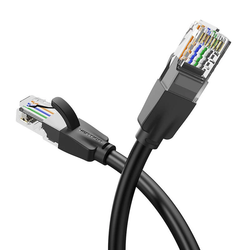 Tīkla kabelis UTP CAT6 Vention IBEBK RJ45 Ethernet 1000Mbps 8m (melns)